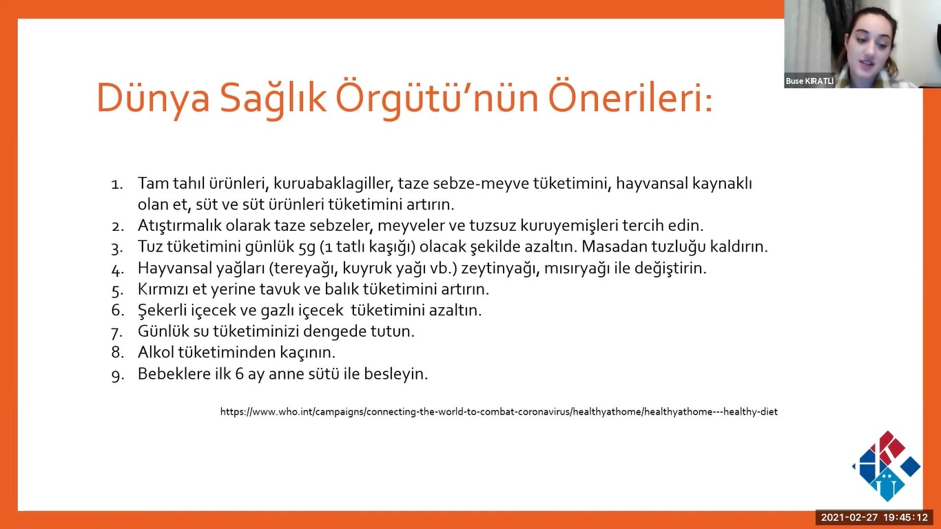 Pandemi Beslenme