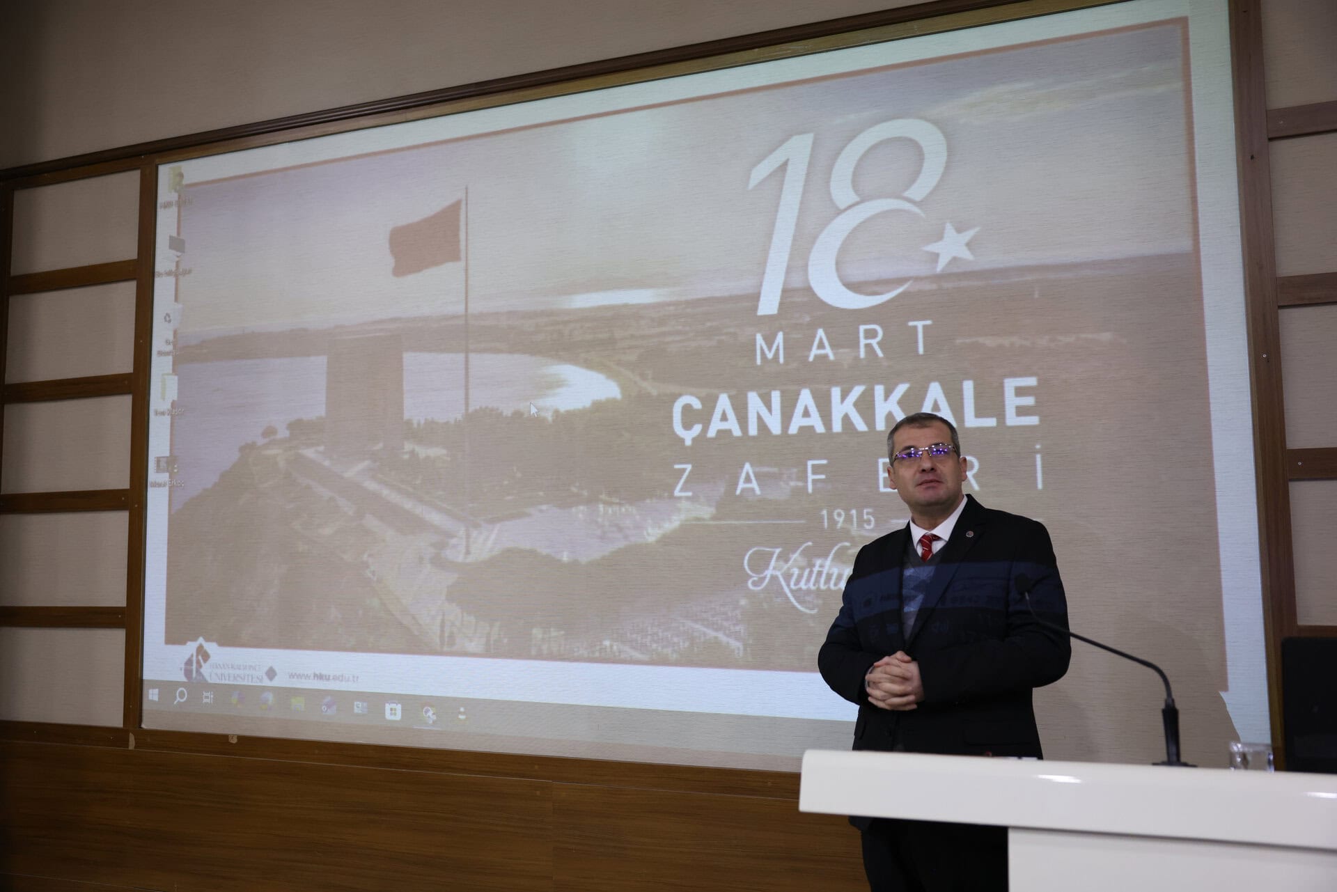 Gelibolu Deniz Zaferi ve Milli Marşın Anıldığı Hasan Kalyoncu Üniversitesi.