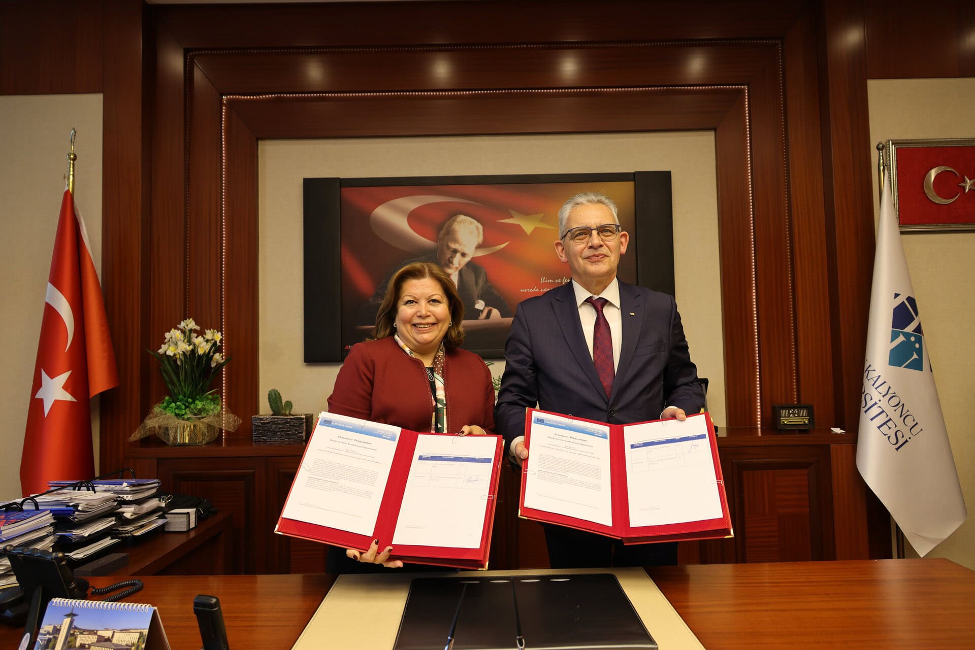 Hasan Kalyoncu Üniversitesi ve Zielona Góra Üniversitesi arasında iyi niyet anlaşması.